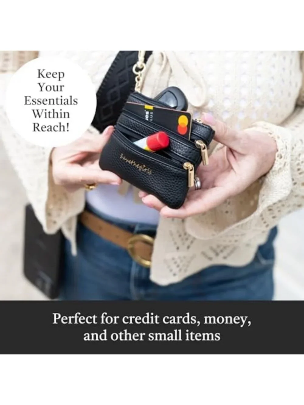 Stylish Clip & Go Phone Lanyard with Wallet Pouch - Classic Magenta Accessory
